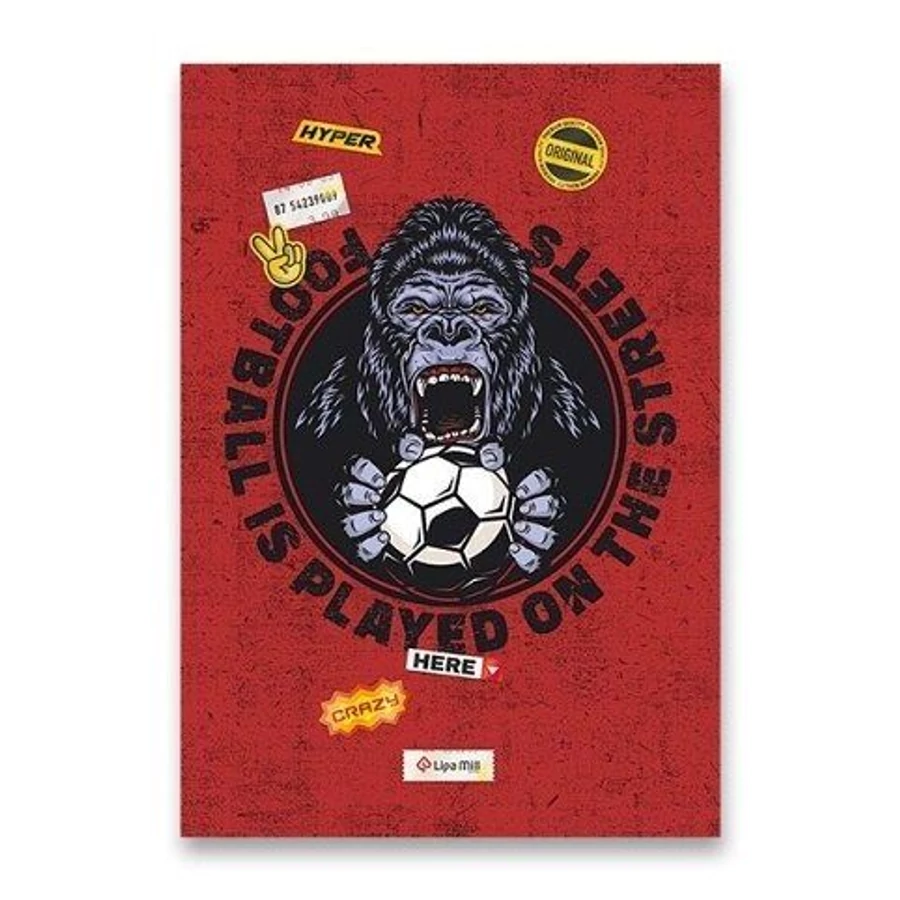 *57818 FÜZET A4 Mar-Mar Lipamill 40+2l vonalas Sporty applikációval szkennelhető