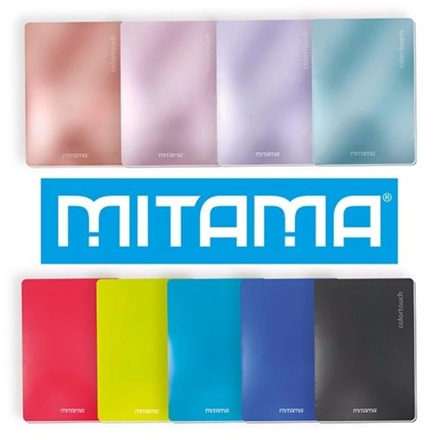*57856 FÜZET A4 Mitama Maxi kockás 42lap  metál vegyes szín  62013