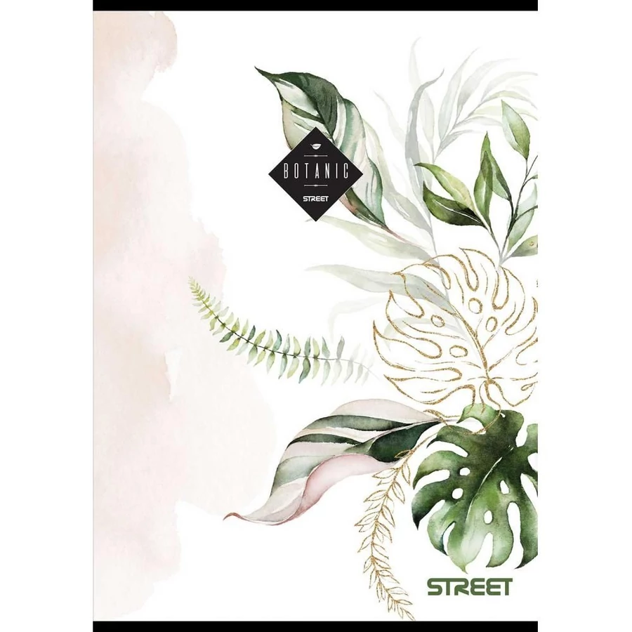 *57914 FÜZET A4  STREET Pad Botanic kockás 54l vegyes minta