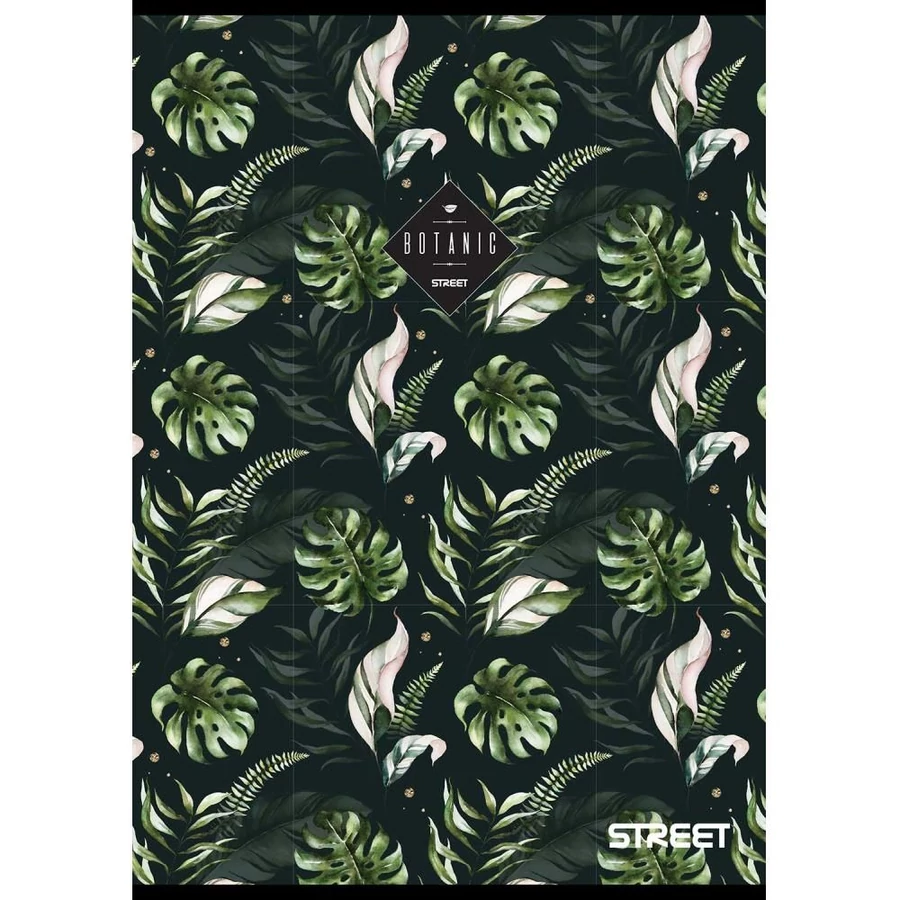 *57914 FÜZET A4  STREET Pad Botanic kockás 54l vegyes minta