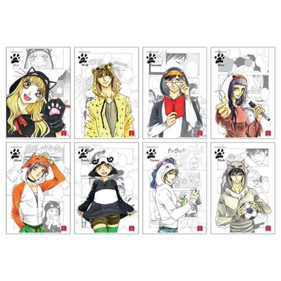 *57924 FÜZET A4 PIGNA kockás 42lap Animal Spirit