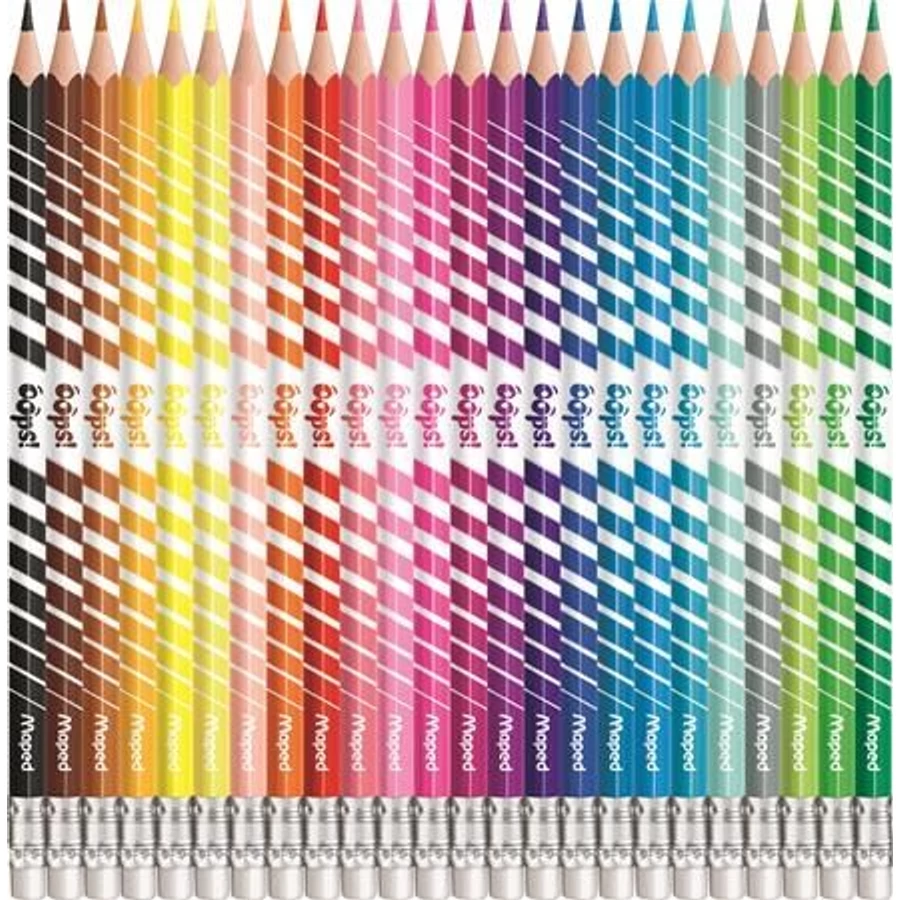 *57970 SZÍNES CERUZA 24 MAPED radíros