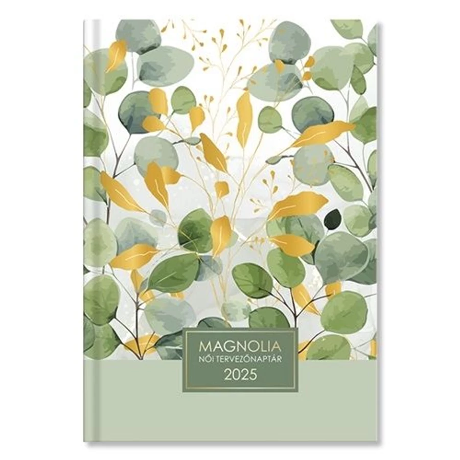 *58152 HATÁRIDŐNAPLÓ 2025 B6 napi Period Magnolia női tervező