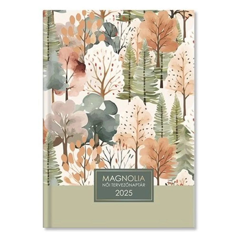 HATÁRIDŐNAPLÓ 2025 B6 napi Period Magnolia női tervező (Red, P4114-4432)