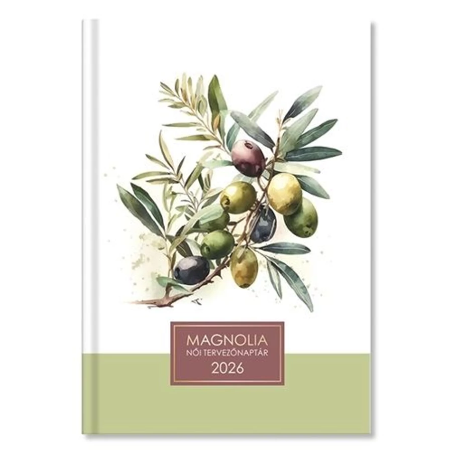 *58152 HATÁRIDŐNAPLÓ 2026 B6 napi Period Magnolia női tervező