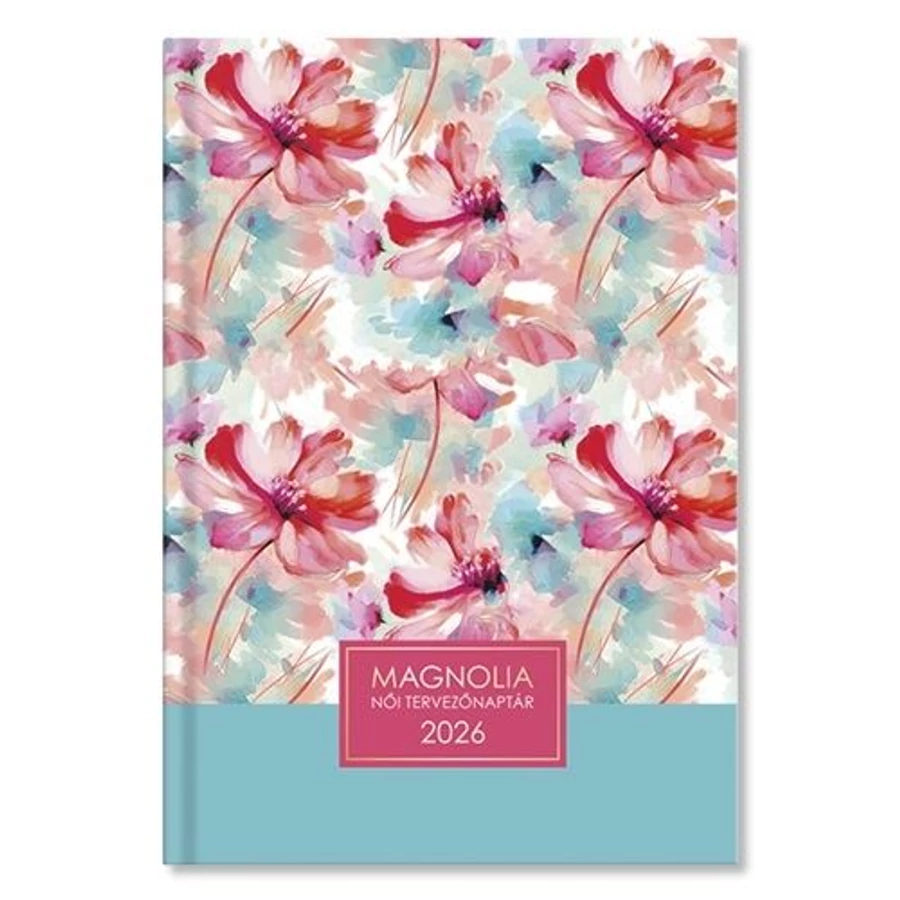 *58152 HATÁRIDŐNAPLÓ 2026 B6 napi Period Magnolia női tervező