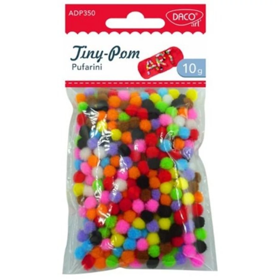 POM-POM dekor 6mm vegyes színek DACO 10gr/csom