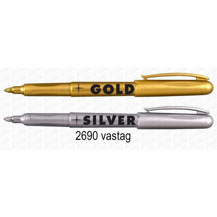 MARKER alkoholos CENTROPEN vastag arany/ezüst  2691