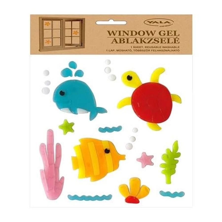 DEKOR  ablakzselé tengeri állatok