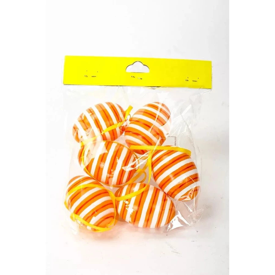 HÚSVÉTI TOJÁS 6cm nari csíkos akasztós