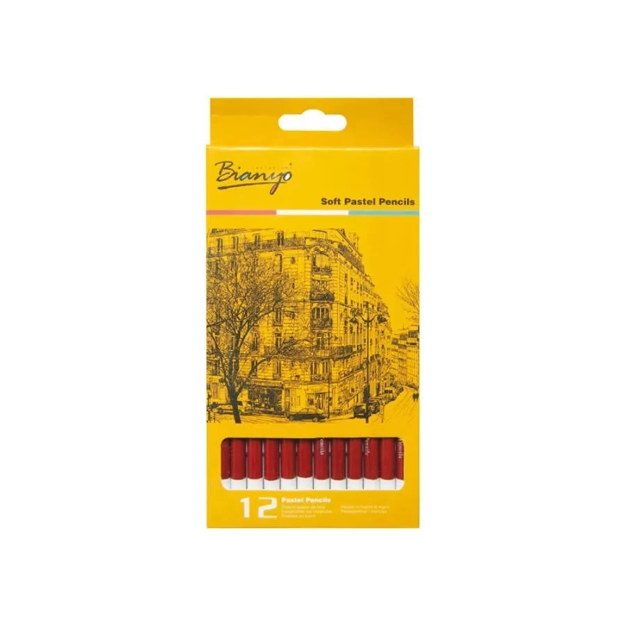 SZÍNES CERUZA 12 MONA LISA pasztell fehér