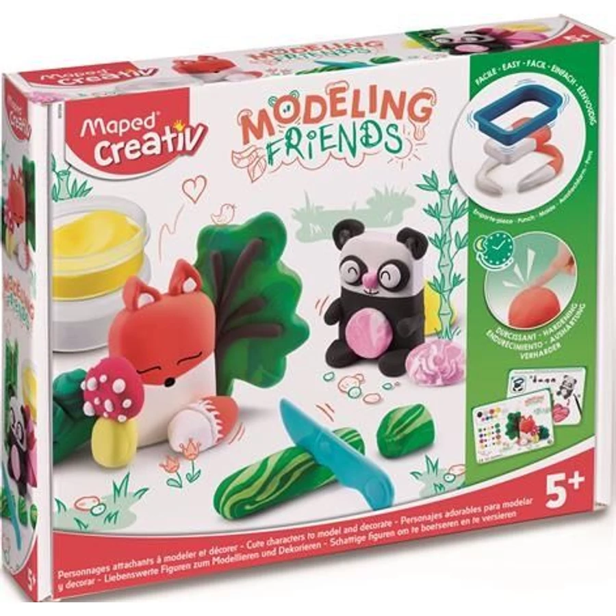 MODELLEZŐ gyurma készlet MAPED KREATÍV "Modeling Friends Cute"