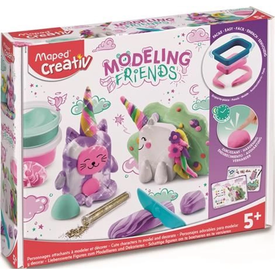 MODELLEZŐ gyurma készlet MAPED KREATÍV "Modeling Friends Magical"