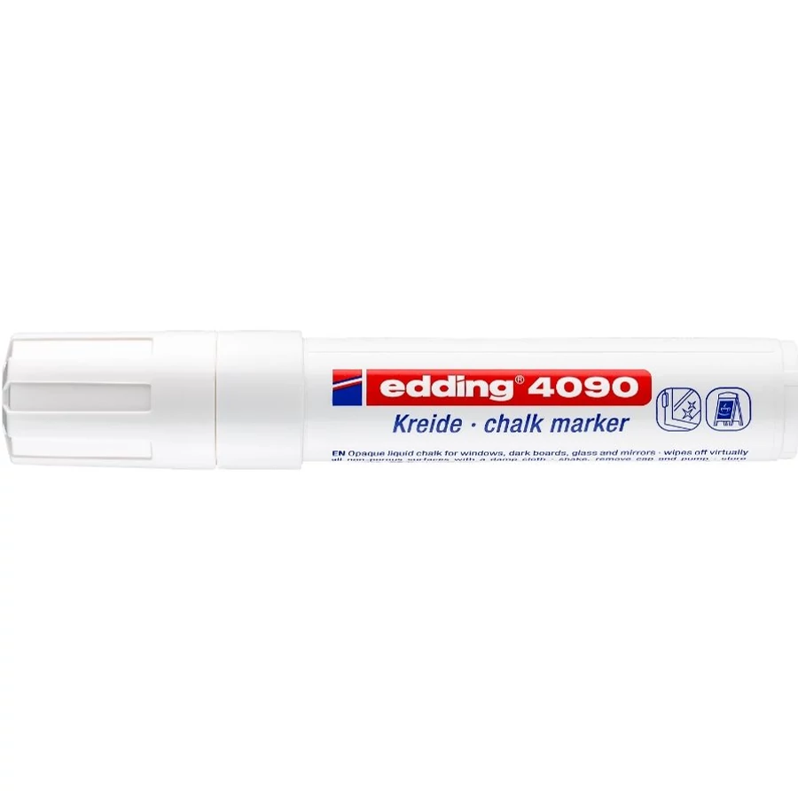 MARKER EDDING  4090 krétamarker (fehér, 9580058004)