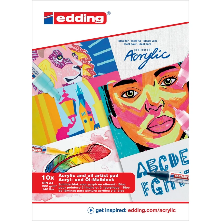 RAJZTÖMB A4 10l Akryl EDDING 30011
