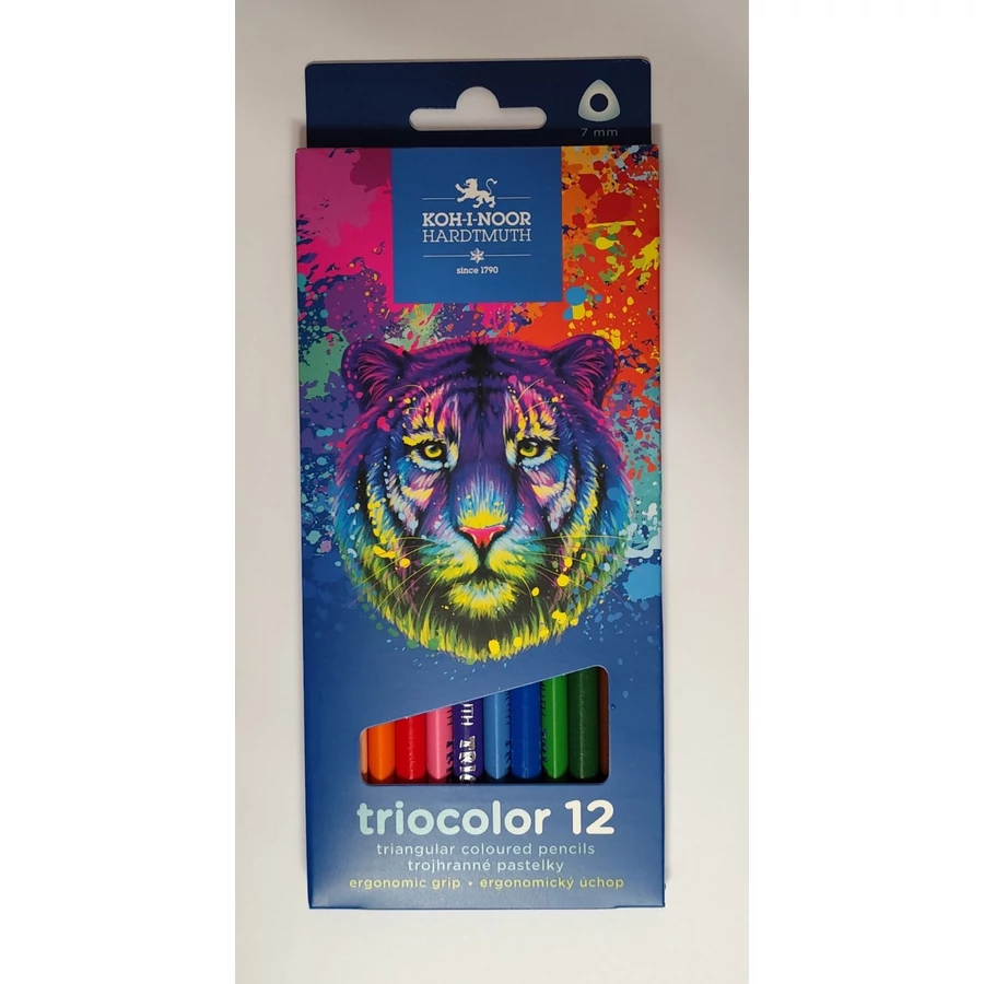 *58927 SZÍNES CERUZA 12 Triocolor ICO KOH-3132