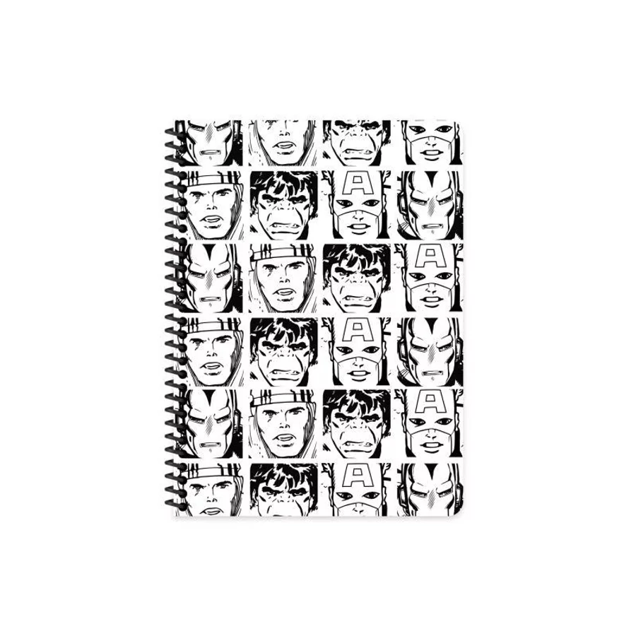 *58995 FÜZET SPIRÁL A5 Kesin Color MARVEL kockás 80lapos