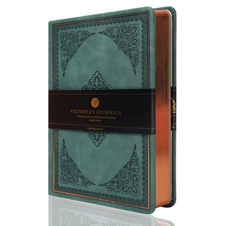 NAPLÓ 14*20cm Victoria's Journal vonalas (zöld, P1115-0093)