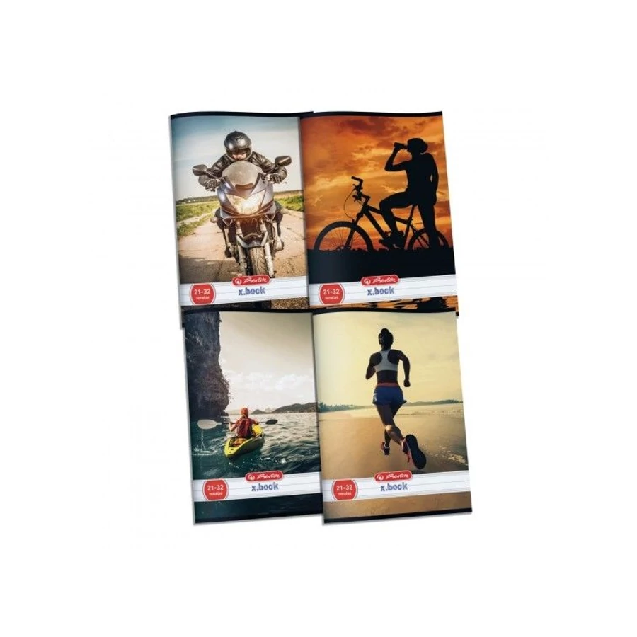 FÜZET A5 HERLITZ vonalas 21-32 Sport'25