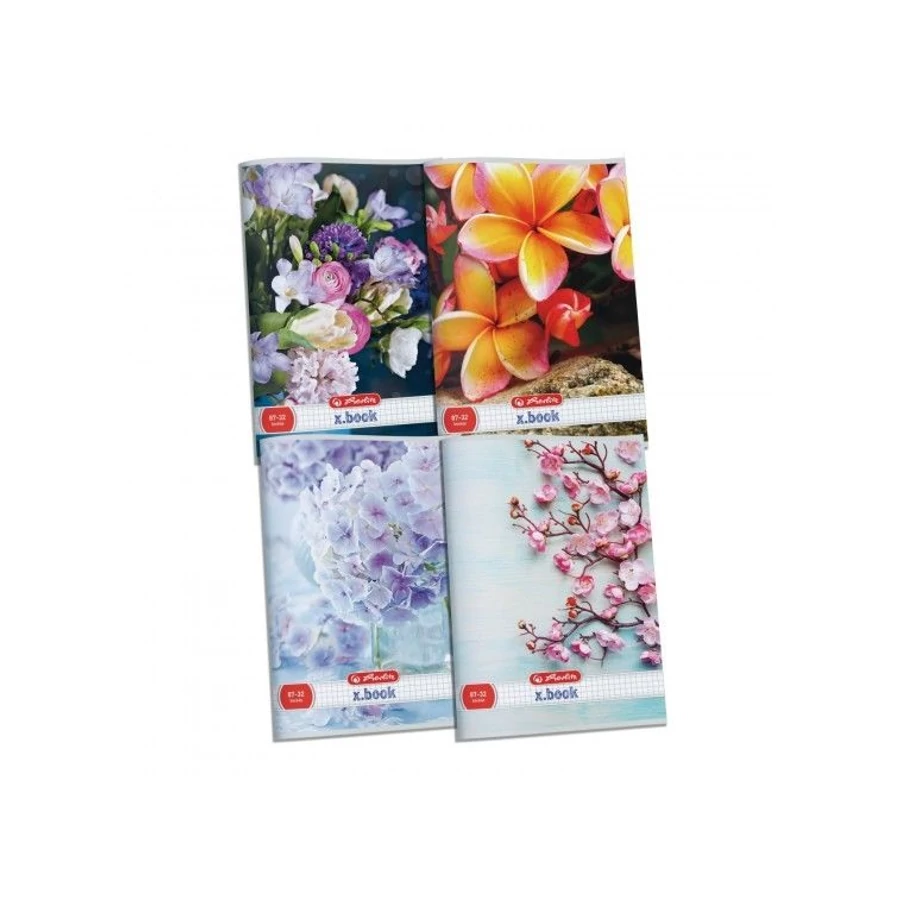 FÜZET A4 HERLITZ vonalas 81-32 Flower'25
