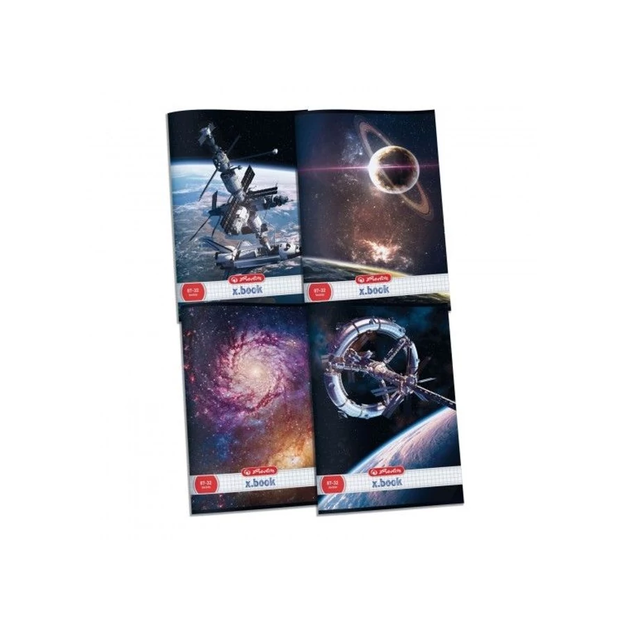 FÜZET A4 HERLITZ kockás 87-32  Space