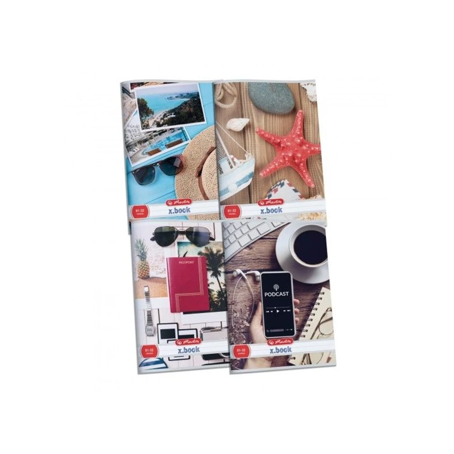 FÜZET A4 HERLITZ vonalas 81-32 Travel'25