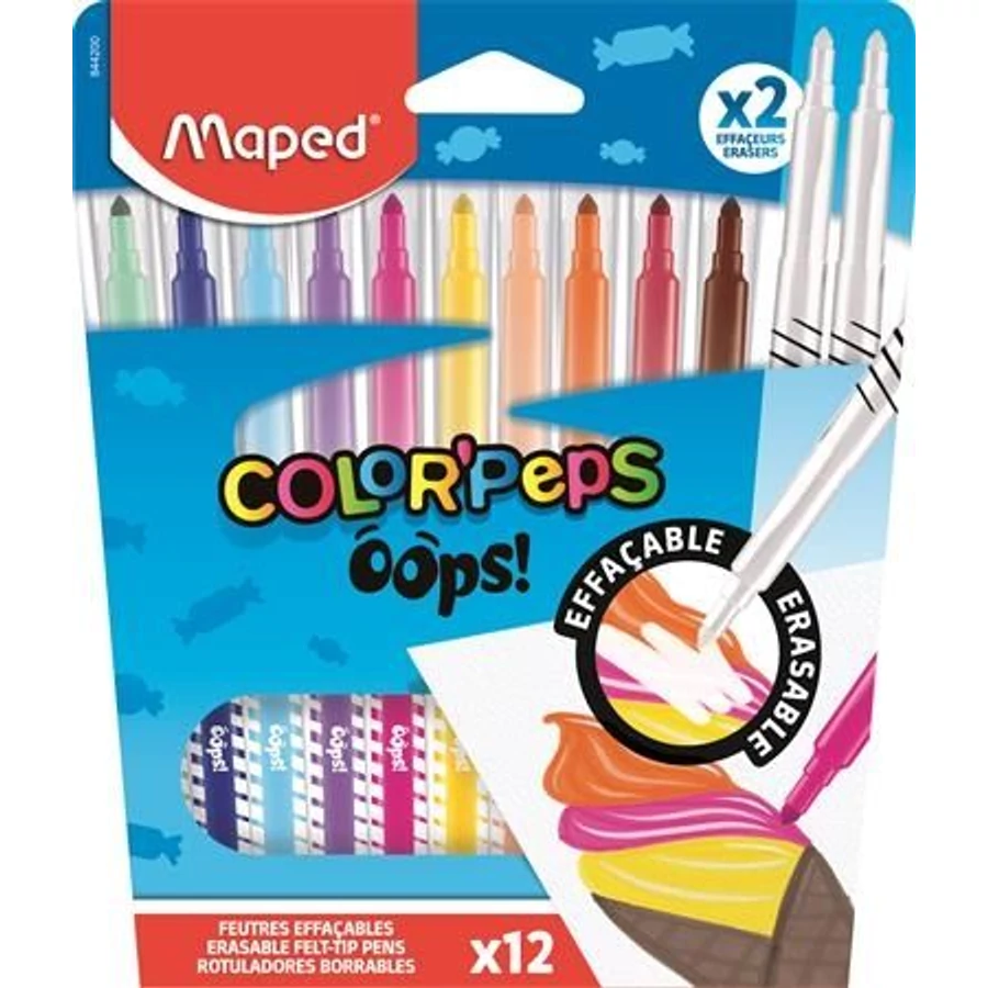 *59236 ROSTIRON  10+2 MAPED "Color'Peps Ooops" törölhető 3.6mm