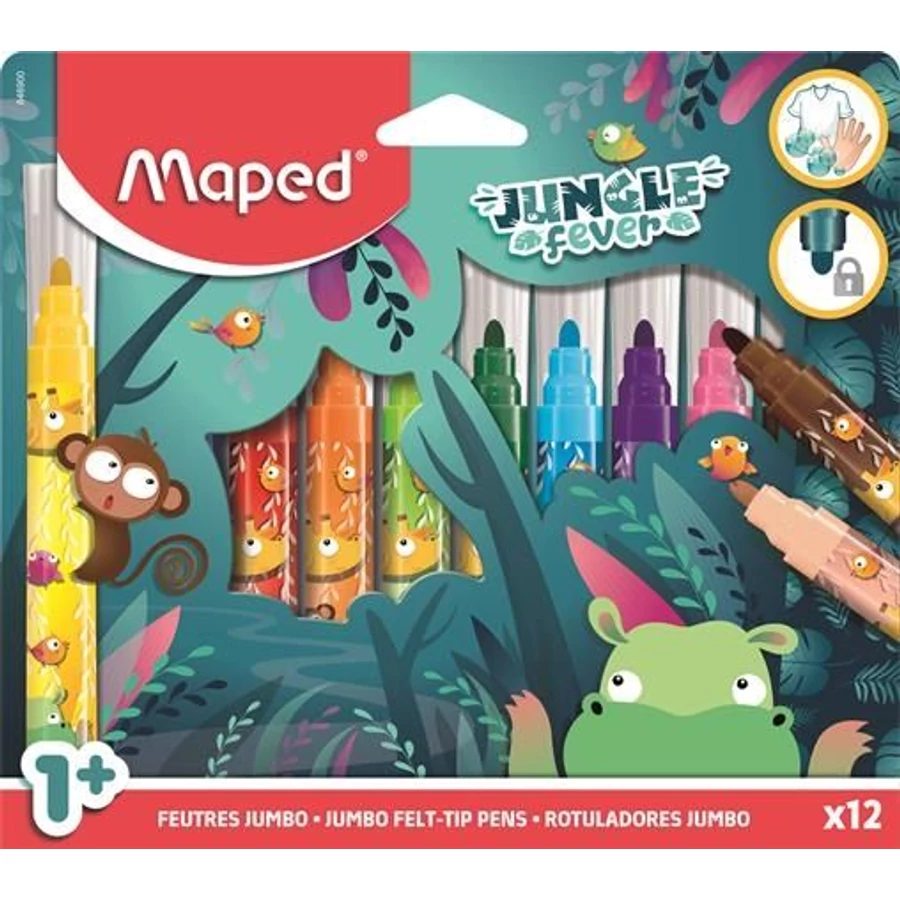 *59237 ROSTIRON 12 vastag MAPED "Jungle Fever" kimosható 5mm