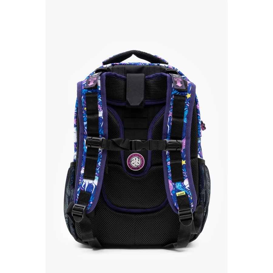 *59266 Hátitáska BUDMIL ergonómiai Balbea 10220013/S8 kék-lila lovas