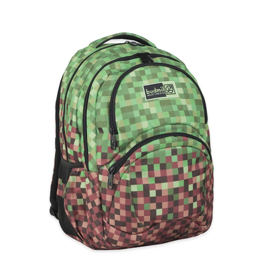 Hátitáska BUDMIL ovális Irma 10110220/S16 zöld-barna