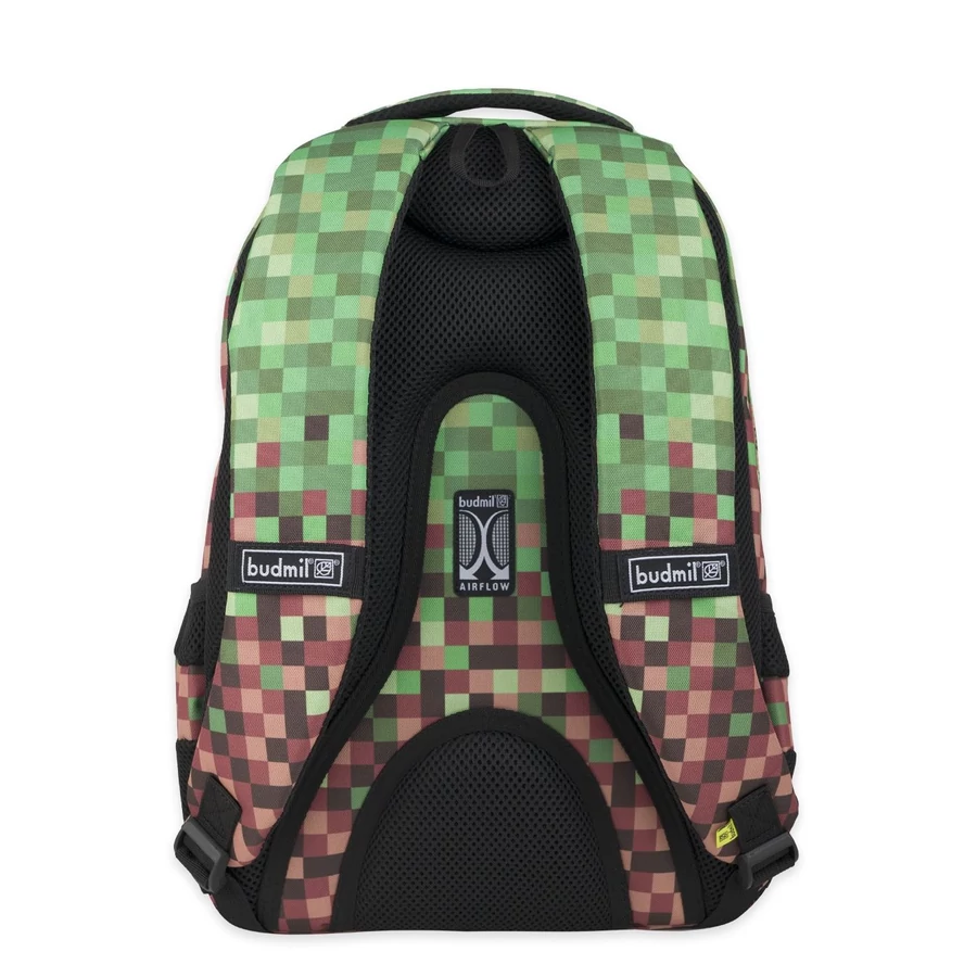 *59297 Hátitáska BUDMIL ovális Irma 10110220/S16 zöld-barna