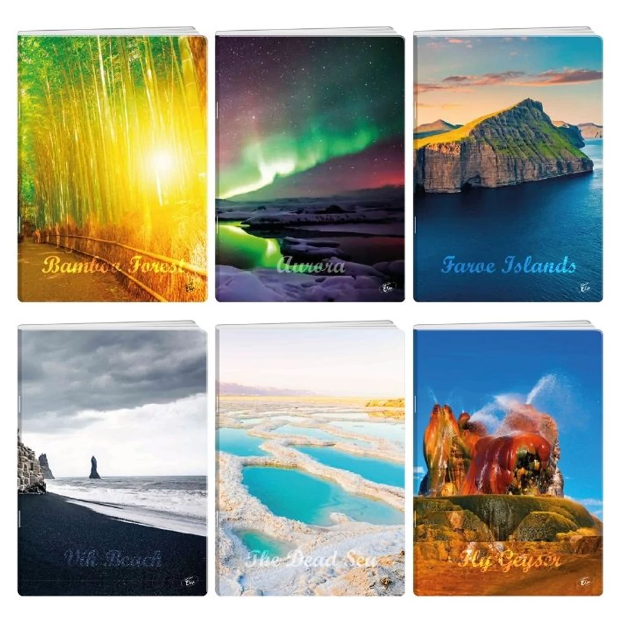 FÜZET A4 Elisa vonalas 40l Virgin Nature