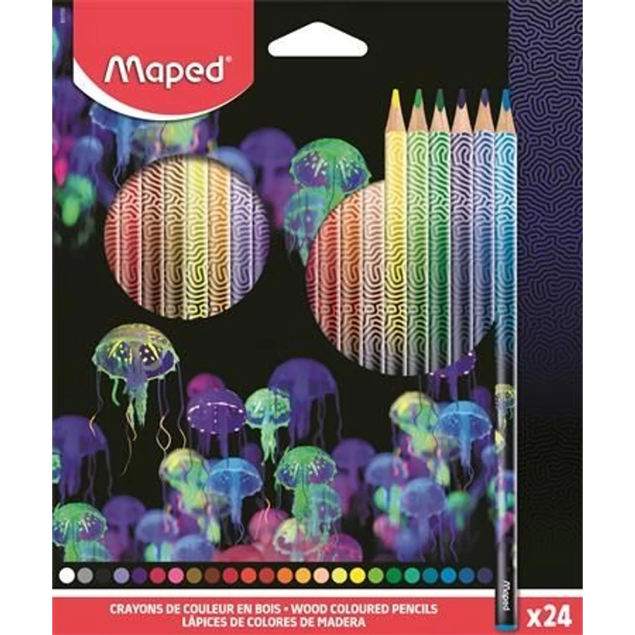 SZÍNES CERUZA 24 MAPED 