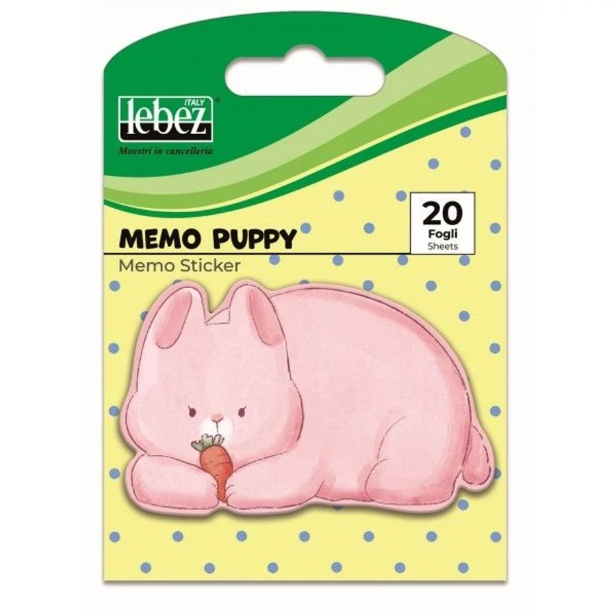 *59385 NOTES ÖNTAPADÓS LEBEZ állat formájú  8,3*11,5cm 20lap 81823