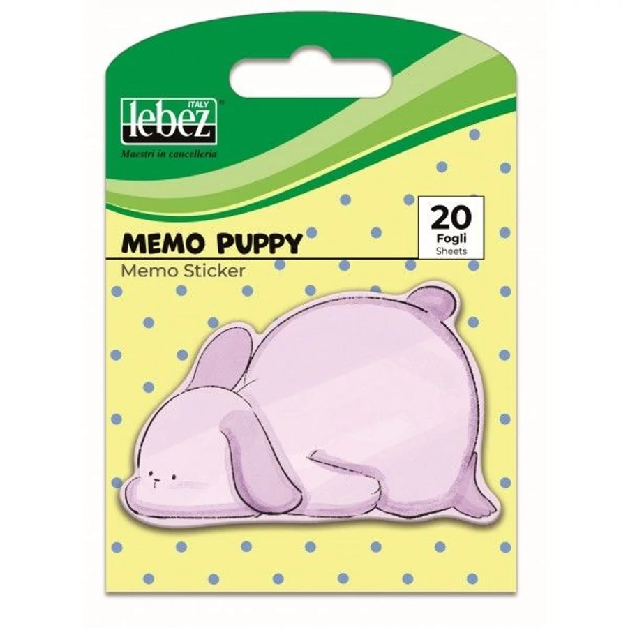 *59385 NOTES ÖNTAPADÓS LEBEZ állat formájú  8,3*11,5cm 20lap 81823
