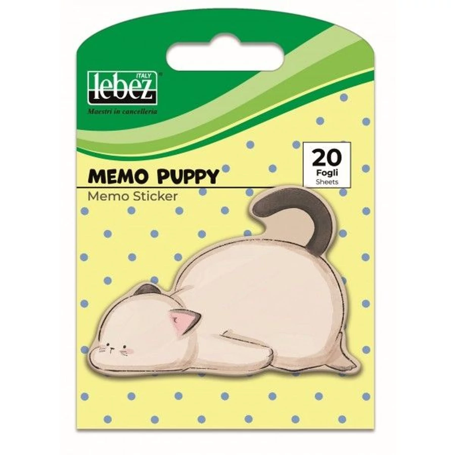 *59385 NOTES ÖNTAPADÓS LEBEZ állat formájú  8,3*11,5cm 20lap 81823