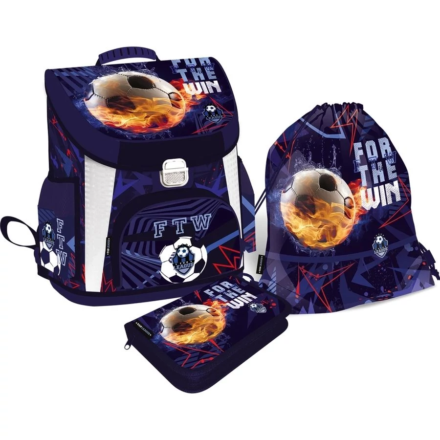 Iskolatáska szett Lizzy 3db-os Top League Win táska+tolltartó+tornazsák