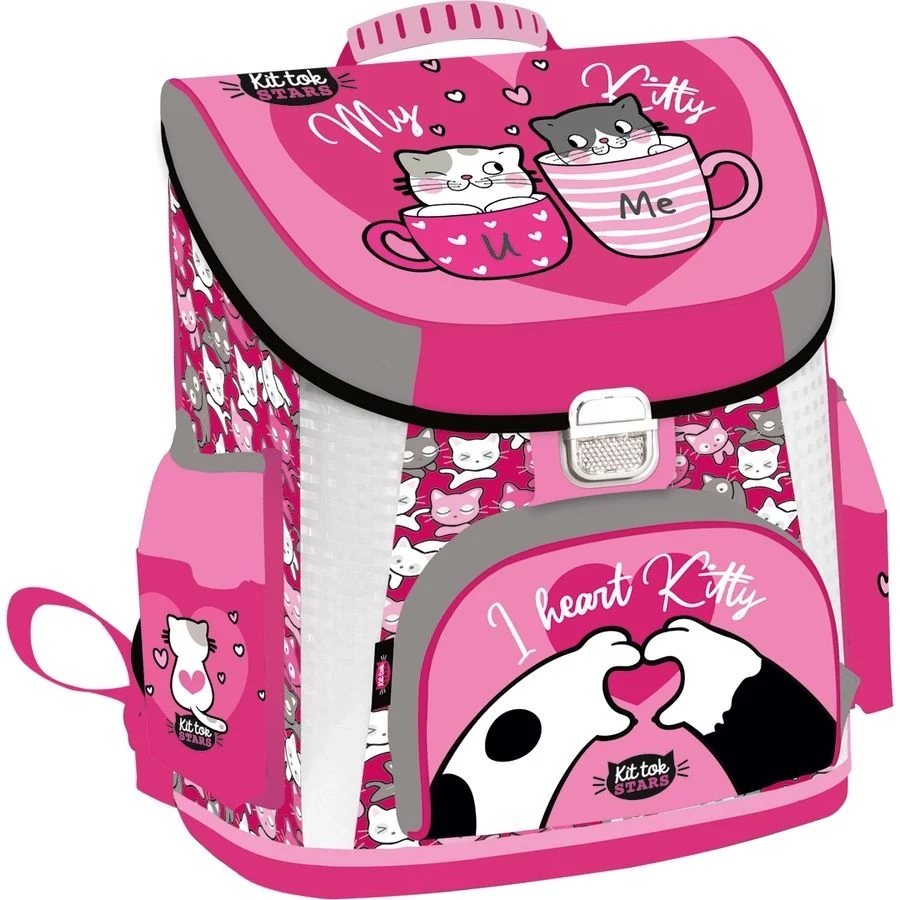 Iskolatáska Lizzy Prémium KitTok Heart Kitty