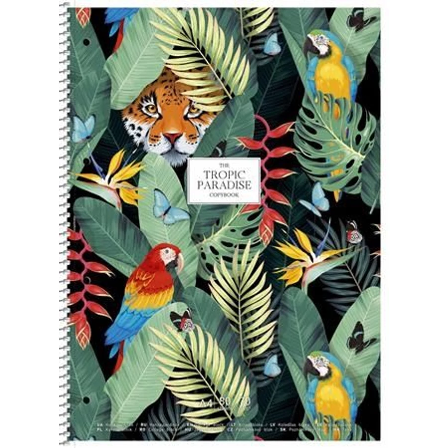 *59475 FÜZET spirál A4+  SHKOLYARYK kockás 80l