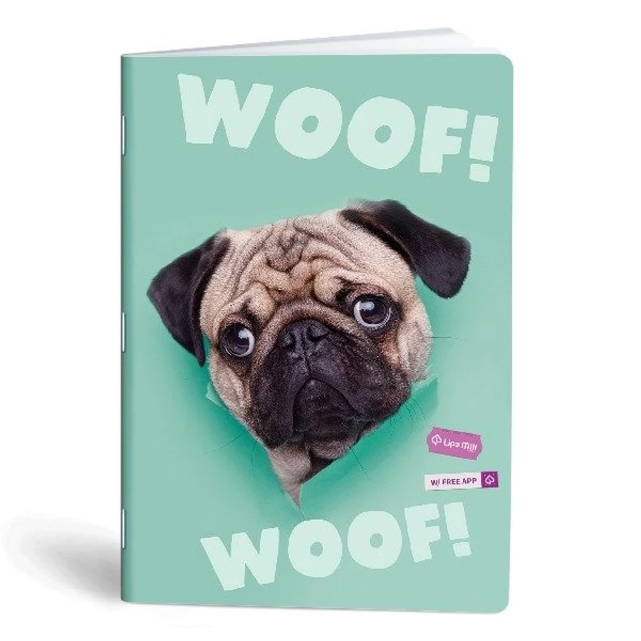 FÜZET A4 Mar-Mar Lipamill Subject 40+2l kockás WOOF applikációval szkennelhető lapokkal