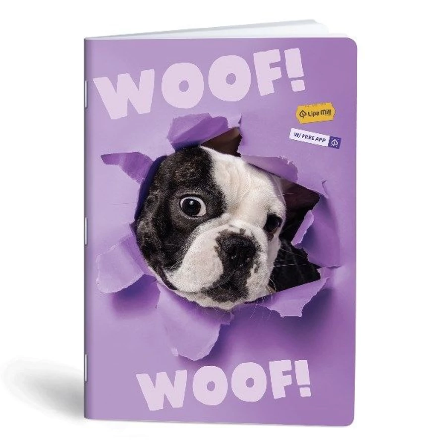 FÜZET A4 Mar-Mar Lipamill Subject 40+2l kockás WOOF applikációval szkennelhető lapokkal