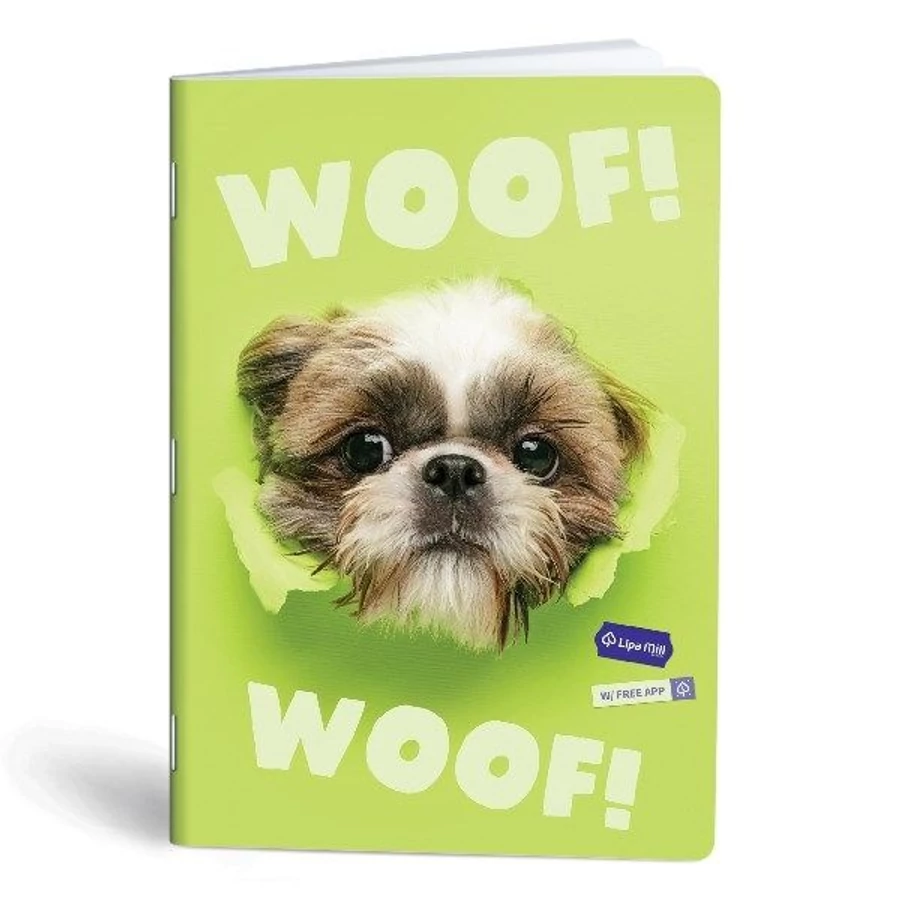 FÜZET A4 Mar-Mar Lipamill Subject 40+2l kockás WOOF applikációval szkennelhető lapokkal