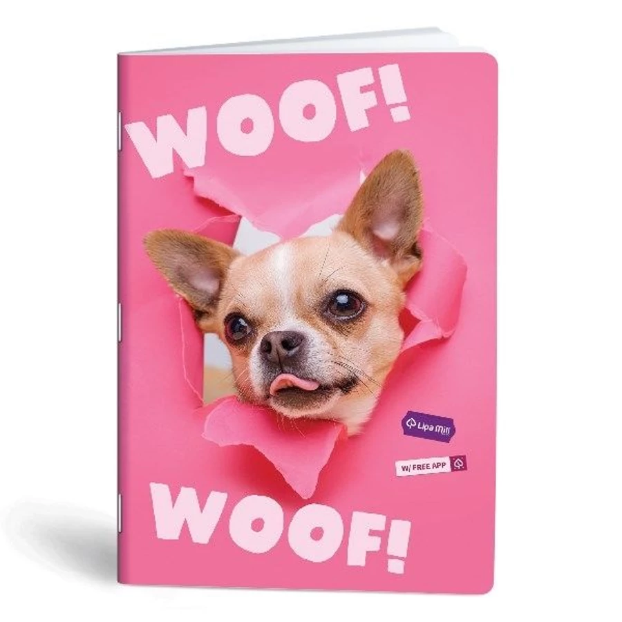 FÜZET A4 Mar-Mar Lipamill Subject 40+2l kockás WOOF applikációval szkennelhető lapokkal