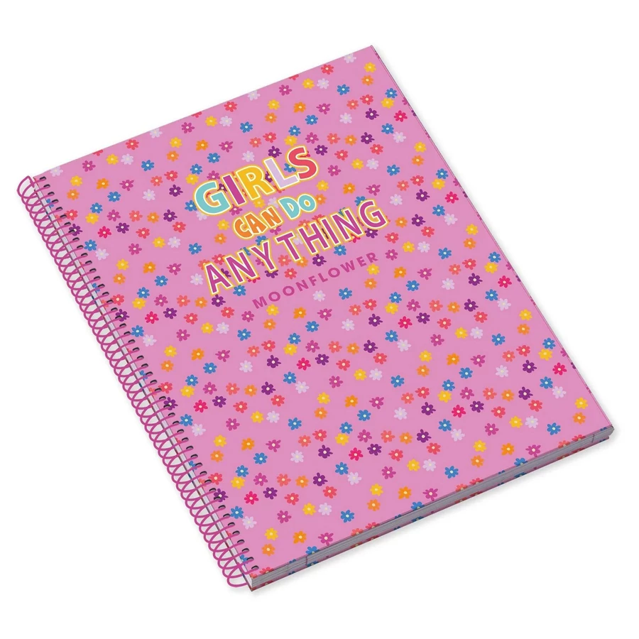 *59574 FÜZET spirál A5 Ambar =  80l  Moonflower Cherry