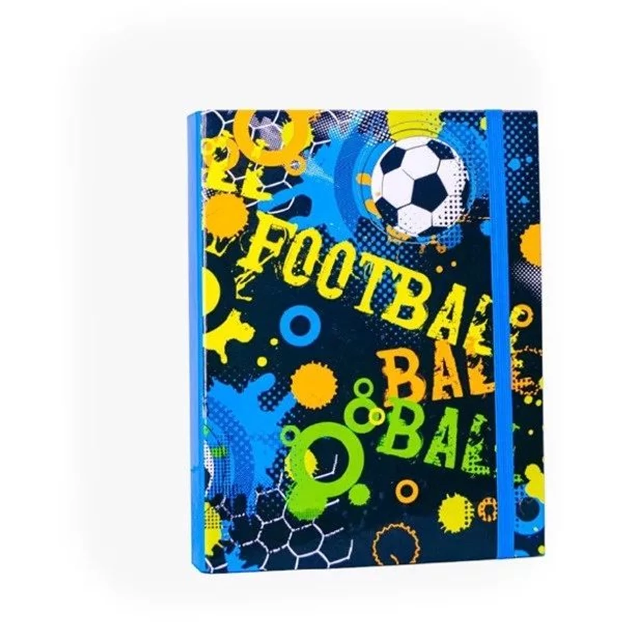 FÜZETBOX A5 NEBULO színes, mintás (Football)