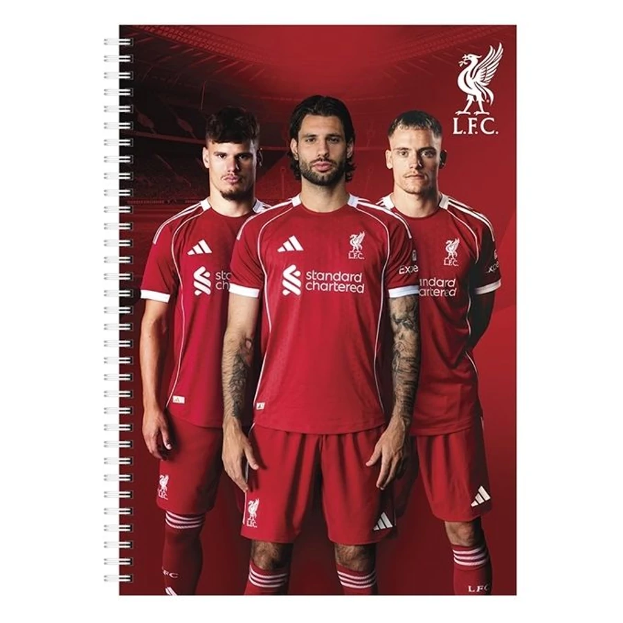FÜZET spirál A4 vonalas Liverpool FC 70l 