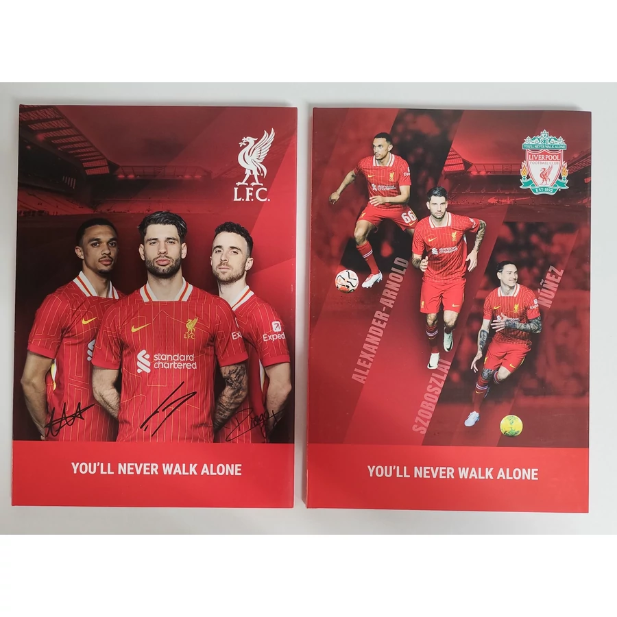 *59746 BEÍRÓFÜZET A4 Liverpool FC 96 lapos vonalas kemény fed.