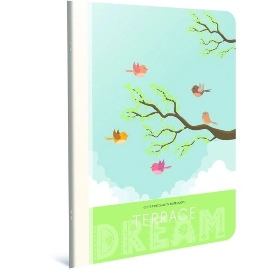 *59759 FÜZET A4 GIPTA Terrance PP 40lap kockás  5594