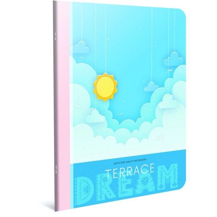 *59759 FÜZET A4 GIPTA Terrance PP 40lap kockás  5594