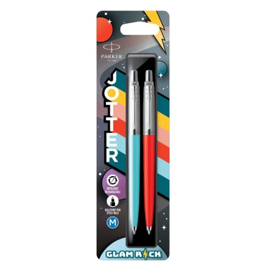 *60035 PARKER JOTTER Royal Glam Rock '70s gtoll kék/piros ez. klpsz 2162141